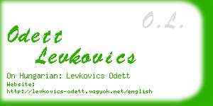 odett levkovics business card